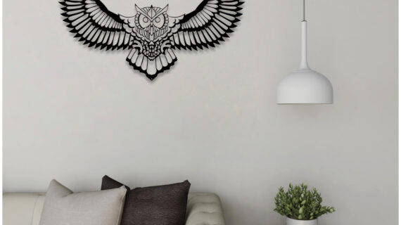 Owl Wall Metal Art | Wisdom-Inspired Artwork | Premium Metal Craft | Perfect for Home & Office