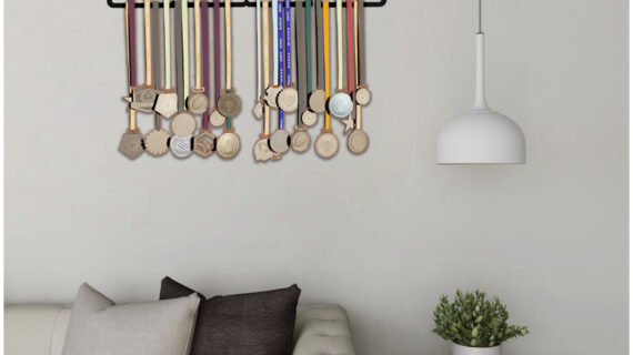 Best Dancer Medal Hanger | Hangs Up to 60 Medals | Sports Medal Wall Display | Medal Holder | Black Glossy Finish Medal