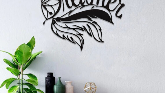 Dreamer Wall Metal Art | Motivational Silhouette Design | Perfect for Creative Spaces | Easy Installation