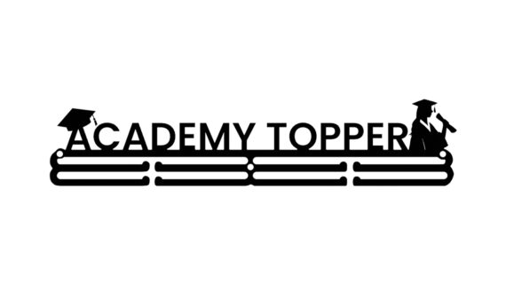 Academy Topper Medal Hanger | Hangs Up to 60 Medals | Sports Medal Wall Display | Medal Holder | Black Glossy Finish Medal - Image 3