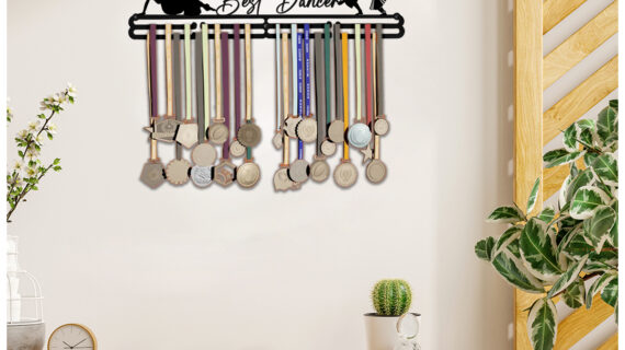 Best Dancer Medal Hanger | Hangs Up to 60 Medals | Sports Medal Wall Display | Medal Holder | Black Glossy Finish Medal - Image 5