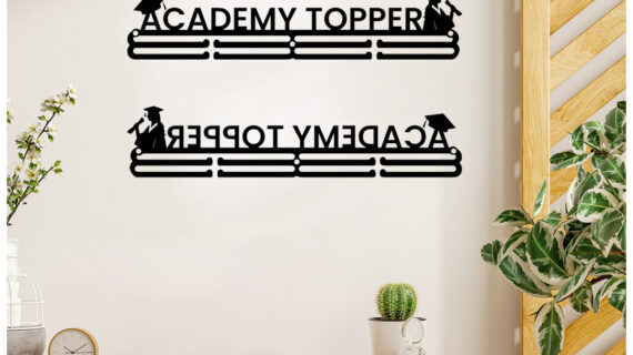 Academy Topper Medal Hanger | Hangs Up to 60 Medals | Sports Medal Wall Display | Medal Holder | Black Glossy Finish Medal - Image 6