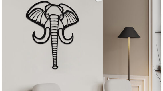 Elephant Face Wall Metal Art | Majestic & Artistic Design | Unique Home Décor | Easy to Mount - Image 5