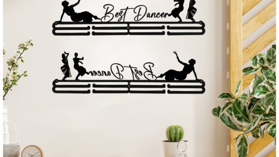 Best Dancer Medal Hanger | Hangs Up to 60 Medals | Sports Medal Wall Display | Medal Holder | Black Glossy Finish Medal - Image 6