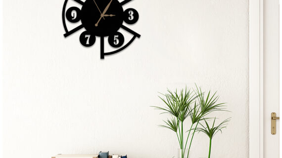 Minimalist One Metal Wall Clock | Modern Premium | Living Room Bedroom | Home Decor | Analog 40 cm