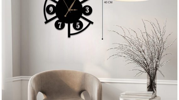 Minimalist One Metal Wall Clock | Modern Premium | Living Room Bedroom | Home Decor | Analog 40 cm - Image 2