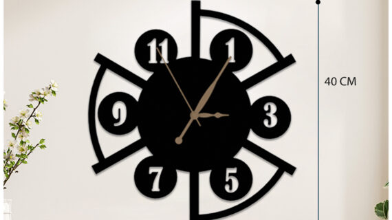 Minimalist One Metal Wall Clock | Modern Premium | Living Room Bedroom | Home Decor | Analog 40 cm - Image 4