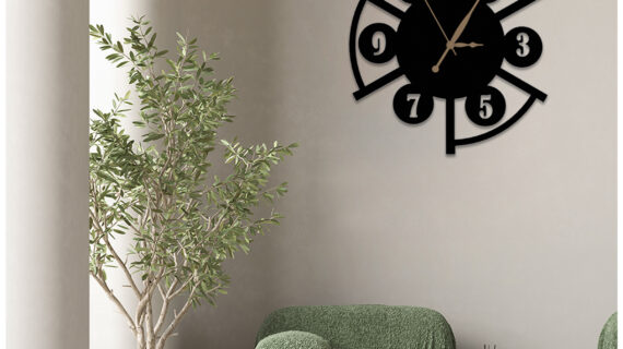 Minimalist One Metal Wall Clock | Modern Premium | Living Room Bedroom | Home Decor | Analog 40 cm - Image 5