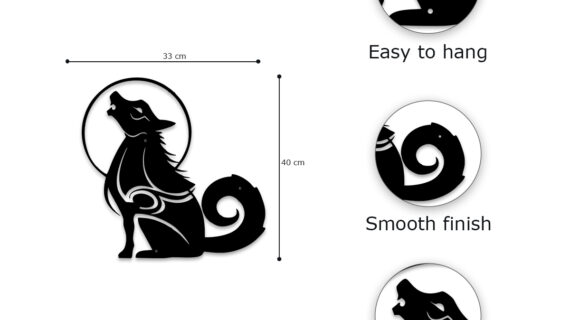 Wolf Wall Metal Art | Bold & Majestic Design | Premium Metal Craft | Perfect for Home & Office - Image 2