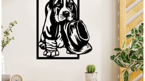 Dog with Hat Metal Art | Stylish & Fun Design | Unique Wall Décor | Easy to Hang - Image 4