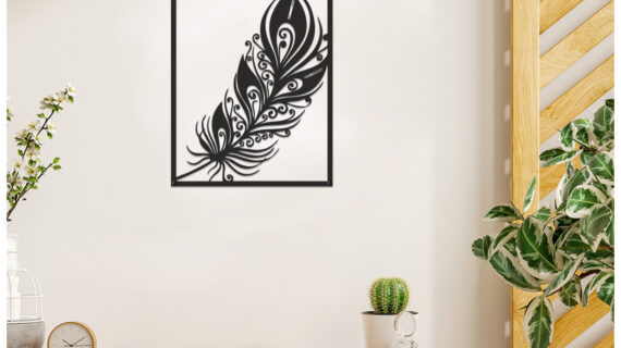 Krishna Feather with Hat Metal Art | Spiritual & Elegant Design | Premium Home Décor | Easy Installation - Image 3