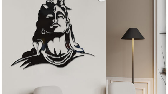 Lord Shiva Wall Art | Divine Spiritual Design | Premium Metal Craft | Elegant Home & Office Décor | Easy Installation - Image 4