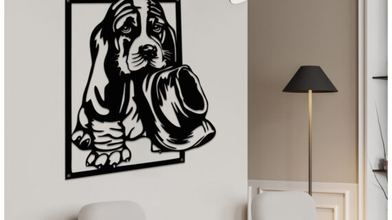 Dog with Hat Metal Art | Stylish & Fun Design | Unique Wall Décor | Easy to Hang - Image 3
